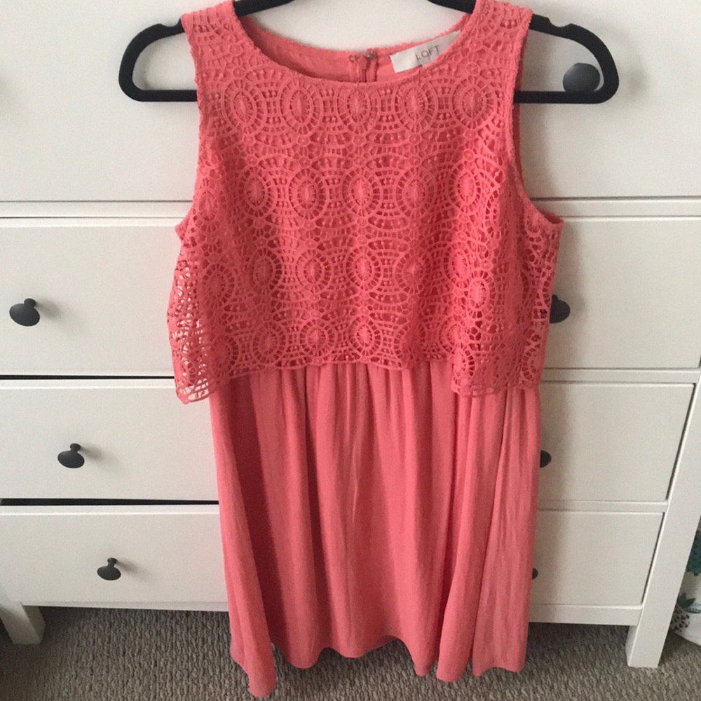 [LOFT] coral dress